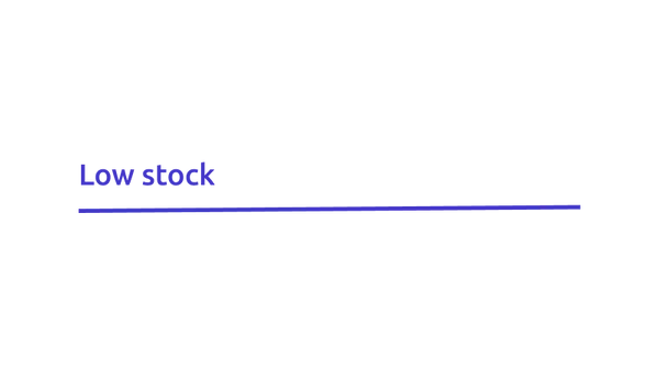 Inventory/Stock bar feature preview